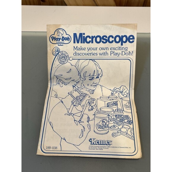 Vintage 1980 Play-Doh Microscope Critters Modeling Set Kenner in Original Box - Picture 9 of 14